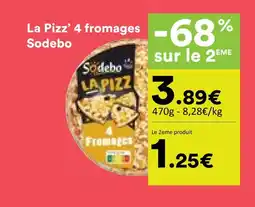 Hmarket Sodebo la pizz' 4 fromages offre