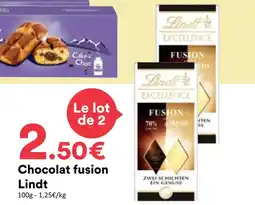 Hmarket Lindt chocolat fusion offre
