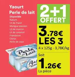 Hmarket Perle de lait yaourt offre