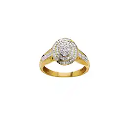 Auchan Bague or 750 millièmes rhodié et diamants 0,28 carat(1) offre