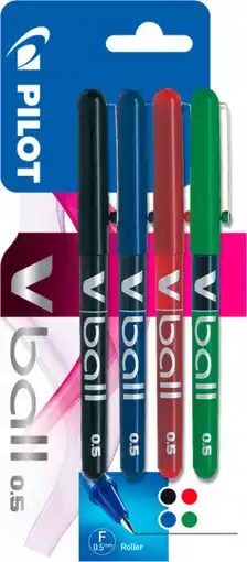 Auchan Pilot lot de 4 rollers v-ball 0.5 pilot offre