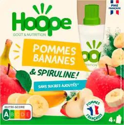 Auchan Hoope compote saveur pomme banane bio hoope offre