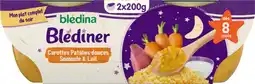 Auchan Bledina blédîner carottes patates douces semoule et lait blédina offre