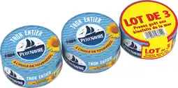 Auchan Petit navire thon entier à l'huile de tournesol petit navire offre