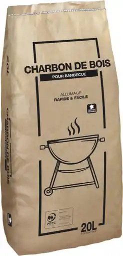 Auchan Flamino charbon de bois offre