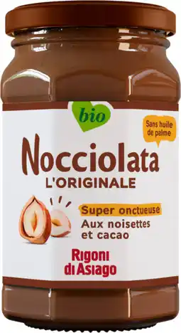 Auchan Rigoni pâte à tartiner bio nocciolata offre