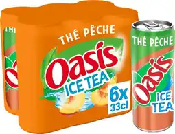 Auchan Oasis oasis thé pêche canettes offre