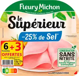 Auchan Fleury michon jambon le supérieur fleury michon offre
