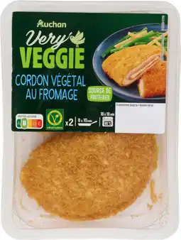 Auchan Auchan very veggie cordon végétal au fromage auchan very veggie offre