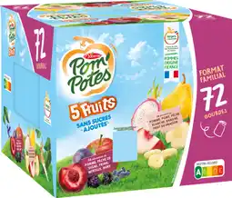 Auchan Pom potes gourdes de compote 5 fruits pom'potes offre