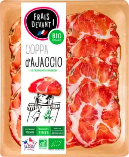 Auchan Sans marque coppa bio frais devant offre