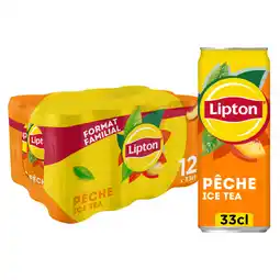 Auchan Lipton thé pêche lipton offre