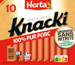 Auchan Herta knacki original herta offre