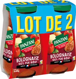 Auchan Panzani sauce bolognaise pur boeuf panzani offre