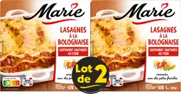 Auchan Marie lasagnes à la bolognaise marie offre