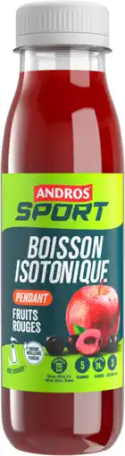 Auchan Andros sport boisson isotonique aux fruits rouges andros sport offre