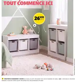 GiFi Structure de rangement 3 niches offre