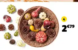 GiFi Décoration d’automne à poser panière offre