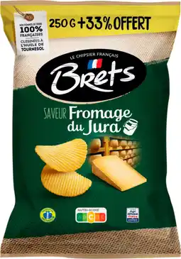 Auchan Supermarché Brets chips saveur fromage du jura bret's offre