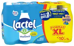 Auchan Supermarché Lactel lait demi-écrémé vitamine d lactel offre