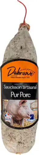 Auchan Supermarché Debroas saucisson sec supérieur pur porc debroas offre