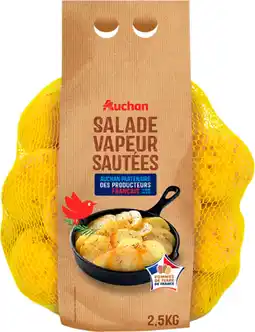Auchan Supermarché Auchan pommes de terre de consommation à chair ferme nouvelle récolte blondes ou rouges offre