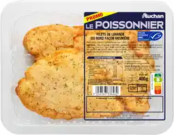 Auchan Supermarché Auchan 4 filets de limande façon meunière auchan le poissonnier offre