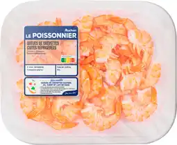 Auchan Supermarché Auchan queues de crevettes non décortiquées cuites réfrigérées offre