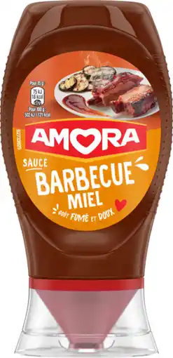 Auchan Supermarché Amora sauce barbecue miel amora offre