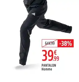 Intersport Adidas pantalon homme offre