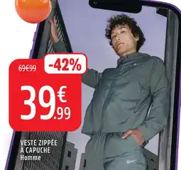 Intersport Nike veste zippée à capuche homme offre