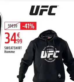 Intersport Ufc sweatshirt homme offre