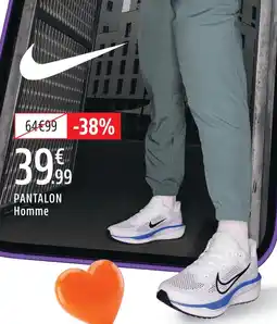 Intersport Nike pantalon homme offre
