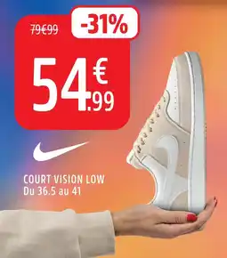 Intersport Nike court vision low offre