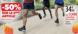 Intersport Asics short homme offre