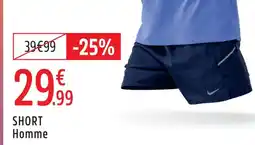 Intersport Nike short homme offre