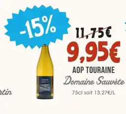 Naturalia Domaine sauvète aop touraine offre