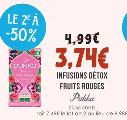 Naturalia Pukka infusions détox fruits rouges offre
