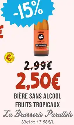 Naturalia La brasserie parallele bière sans alcool fruits tropicaux offre