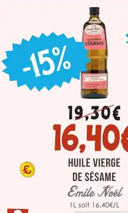 Naturalia Emile noel huile vierge de sésame offre