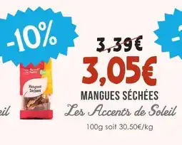 Naturalia Les accents de soleil mangues séchées offre