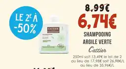 Naturalia Cattier shampooing argile verte offre