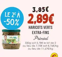 Naturalia Priméal haricots verts extra-fins offre