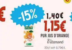 Naturalia Vitamont pur jus d'orange offre