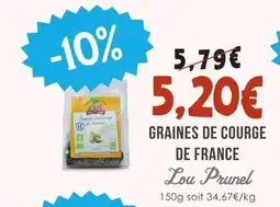 Naturalia Lou prunel graines de courge de france offre