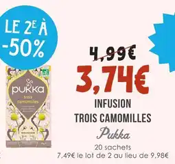 Naturalia Pukka infusion trois camomilles offre
