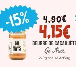 Naturalia Go nuts beurre de cacahuète offre