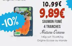 Naturalia Nature oceane saumon fumé 4 tranches offre