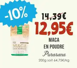 Naturalia Purasana maca en poudre offre