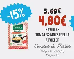 Naturalia Comptoir su pastier ravioles tomates-mozzarella à poêler offre